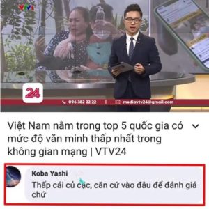 Ranked bottom of online civilized behaviors – what do Vietnamese people say?