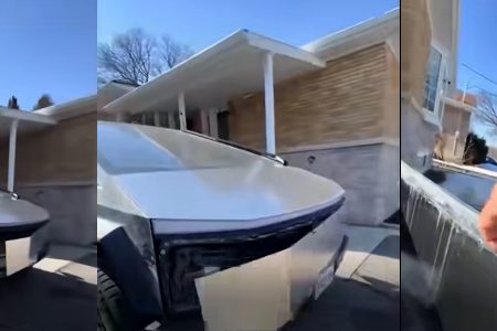 Cười bể bụng với xe Cybertruck hàng mã của Musk