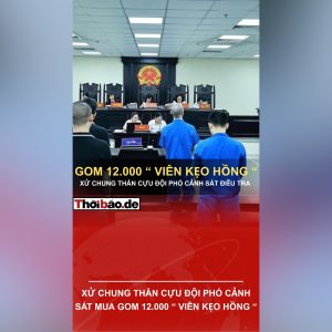 XỬ CHUNG THÂN CỰU ĐỘI PHÓ CẢNH SÁT MUA GOM 12.000 “ VIÊN KẸO HỒNG “ 