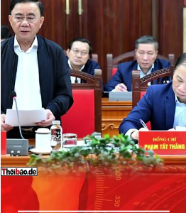 TRẦN CẨM TÚ “NỔ PHÁO” TRƯỚC HỘI NGHỊ 15: LỜI CẢNH CÁO GỬI ĐẾN ANH RỪNG.