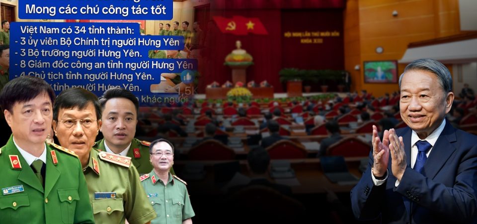 Vì sao tấm hình Hưng Yên hóa bộ máy quyền lực đang làm dậy sóng trước Đại hội 14?